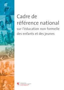 Cadre de référence national sur l’éducation non formelle