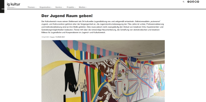 Der Jugend Raum geben!
